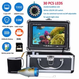 MAOTEWANG 7inch Fishfinder Underwater Fishing Camera Double Lamp 30LEDs 15M 30M 50M Waterproof For ICE/Sea/River Fishing