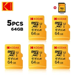 5pcs/lot KODAK 100% Original Micro SD Card 64GB Microsd Memory Card Class10 SDXC U3 4K TF Card