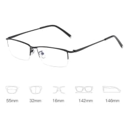 Trendy Men's Business Photochromic Myopia Sunglasses Unisex Fashion Anti-blue Light Near Sight Eyewear Minus Diopter Eyeglasses