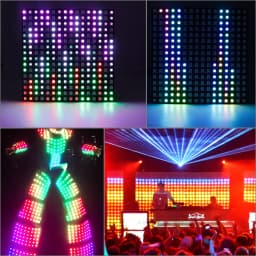 1-10Pcs WS2812B 5050 RGB Flexible 8X8 16X16 8X32Leds Pixel Matrix Screen Panel WS2812 Individually Addressable IC Strip Light 5V