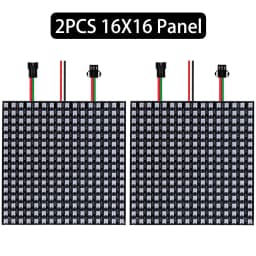 1~3PCS WS2812B RGB LED Flexible 8x8 16x16 8x32 Pixel Panel Strip Matrix Screen WS2812 Module Individually Addressable IC DC5V