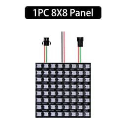 1~3PCS WS2812B RGB LED Flexible 8x8 16x16 8x32 Pixel Panel Strip Matrix Screen WS2812 Module Individually Addressable IC DC5V