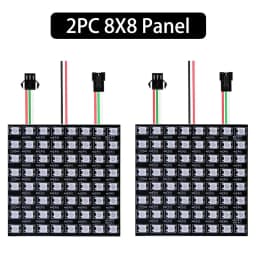 1~3PCS WS2812B RGB LED Flexible 8x8 16x16 8x32 Pixel Panel Strip Matrix Screen WS2812 Module Individually Addressable IC DC5V