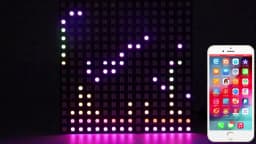 1~3PCS WS2812B RGB LED Flexible 8x8 16x16 8x32 Pixel Panel Strip Matrix Screen WS2812 Module Individually Addressable IC DC5V