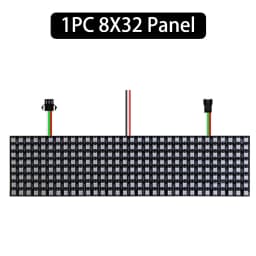 1~3PCS WS2812B RGB LED Flexible 8x8 16x16 8x32 Pixel Panel Strip Matrix Screen WS2812 Module Individually Addressable IC DC5V
