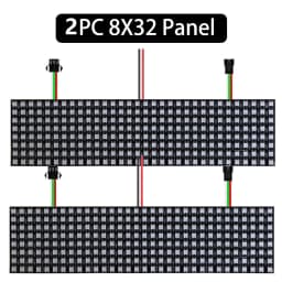 1~3PCS WS2812B RGB LED Flexible 8x8 16x16 8x32 Pixel Panel Strip Matrix Screen WS2812 Module Individually Addressable IC DC5V
