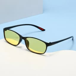Vintage Women Men's Anti-Glare Driving Night Vision Minus Glasses Ultralight Square Frame Eyeglasses Retro Myopia Eyewear To-4.0