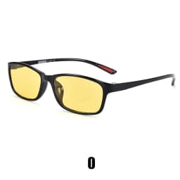 Vintage Women Men's Anti-Glare Driving Night Vision Minus Glasses Ultralight Square Frame Eyeglasses Retro Myopia Eyewear To-4.0