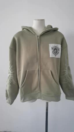 Juspinice Korean Fashion New Printed Hoodie Short Hoodie 2025 New Versatile Zipper Cardigan Jacket Male Clothing