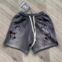 European and American Pure Cotton Flash Printing Casual Sports Men's and Women's Washing Shorts