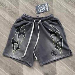European and American Pure Cotton Flash Printing Casual Sports Men's and Women's Washing Shorts