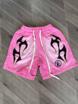 European and American Pure Cotton Flash Printing Casual Sports Men's and Women's Washing Shorts