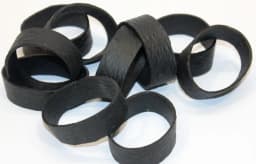 Diameter 4cm Black Wide Elastic Rubber Bands For Packing Packaging Office Supply