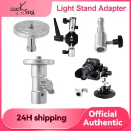 Meking Light Stand Adapter C Stand Camera Mount Light Stand Tripod Screw 1/4 "3/8" and 5/8" Fixing Nut Photo Studio Accessories