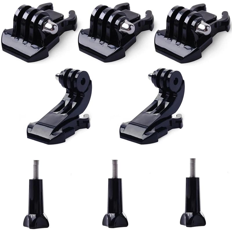 For GoPro Hero 13 12 11 10 9 J Hook Buckle Torso Helmet Mount Base For Insta 360 X5 X6 DJI Action 6 4 5 Pro OSMO 360 Accessories