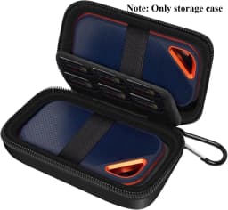 External Hard Drive Case for SanDisk Extreme Portable SSD 1TB 2TB 4TB 500GB External Solid State Drive, Bag for 2 SSD (Box Only)