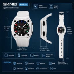 SKMEI Business Digital Electronic Watch Fashion Sports Quartz Watches For Mens Women Waterproof Wristwatches Clock Reloj Hombre