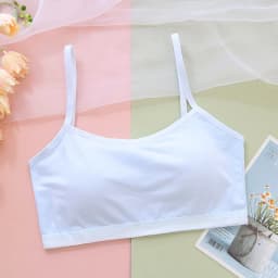 Adolescence Girls Brassiere Fixed Inner Pad Children Breast Care Girl Bra 8-16 Years Cotton Girl Underwears Bra For Teenage Girl