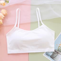 Adolescence Girls Brassiere Fixed Inner Pad Children Breast Care Girl Bra 8-16 Years Cotton Girl Underwears Bra For Teenage Girl