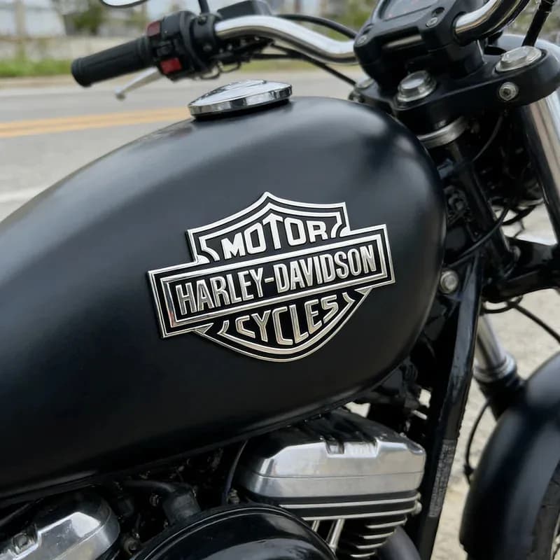 Aluminium Harley Davidson Tank Emblem Motorcycle Sticker Logo Decal