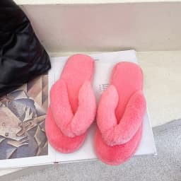 Winter Women House Slippers Faux Fur Warm Flat Shoes Female Slip Home Ladies Slippers Size 36-43 Wholesale