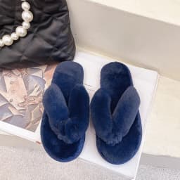 Winter Women House Slippers Faux Fur Warm Flat Shoes Female Slip Home Ladies Slippers Size 36-43 Wholesale