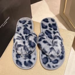 Winter Women House Slippers Faux Fur Warm Flat Shoes Female Slip Home Ladies Slippers Size 36-43 Wholesale