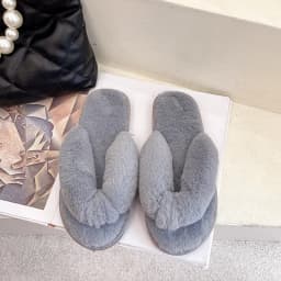 Winter Women House Slippers Faux Fur Warm Flat Shoes Female Slip Home Ladies Slippers Size 36-43 Wholesale