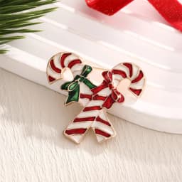 2026 New Christmas Jewelry Fashion Sweet Alloy Enamel Rhinestone Christmas Bells Brooch Pin For Women Clothing Accessories