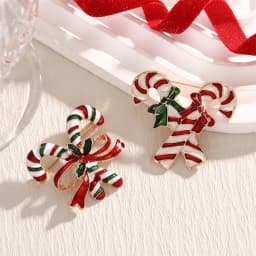 2026 New Christmas Jewelry Fashion Sweet Alloy Enamel Rhinestone Christmas Bells Brooch Pin For Women Clothing Accessories