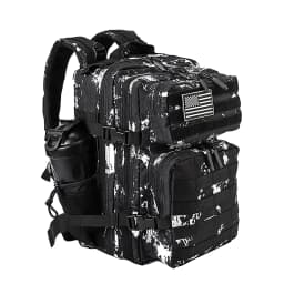LHI 45L/35L/25L Tactical Backpack for Men and Women Waterproof Athlete Gym Outdoor Bag Travel Hiking Rucksack with Bottle Holder
