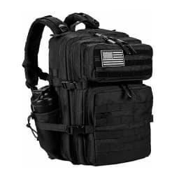 LHI 45L/35L/25L Tactical Backpack for Men and Women Waterproof Athlete Gym Outdoor Bag Travel Hiking Rucksack with Bottle Holder
