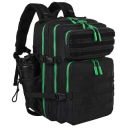 LHI 45L/35L/25L Tactical Backpack for Men and Women Waterproof Athlete Gym Outdoor Bag Travel Hiking Rucksack with Bottle Holder