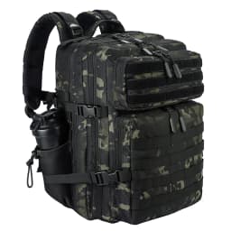 LHI 45L/35L/25L Tactical Backpack for Men and Women Waterproof Athlete Gym Outdoor Bag Travel Hiking Rucksack with Bottle Holder