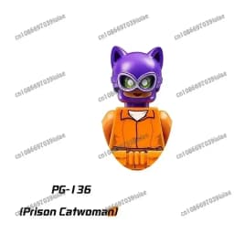 BEAST KINGDOM Clown Ivy Batman Harley Quinn Catwoman Robin Bricks Cartoon Character building block Birthday Present PG129