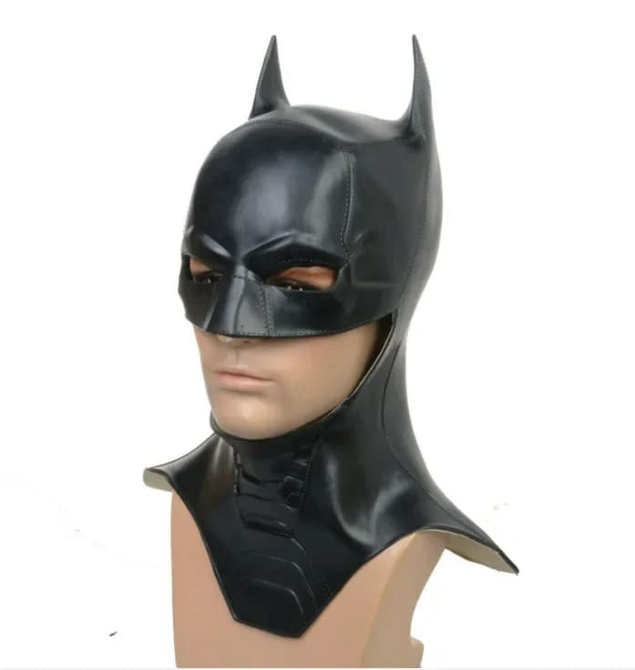 Bat Mask Headgear Latex Material Adult Halloween Cosplay Props Bruce Wayne Full Head Mask Masquerade Camouflage Party Costume