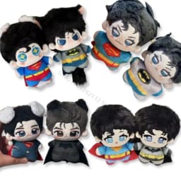 2026 New Anime Superman Clark Kent Plush Batman Bruce Wayne Plush Pendant Doll Classic Hero Plushie Movie Peripherals Fans Gift