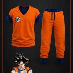 New Dragon Ball Son Goku Cosplay 3D Hoodie and pants Set Men And Women Casual Sports Set Oversized Quick Drying Training Set 