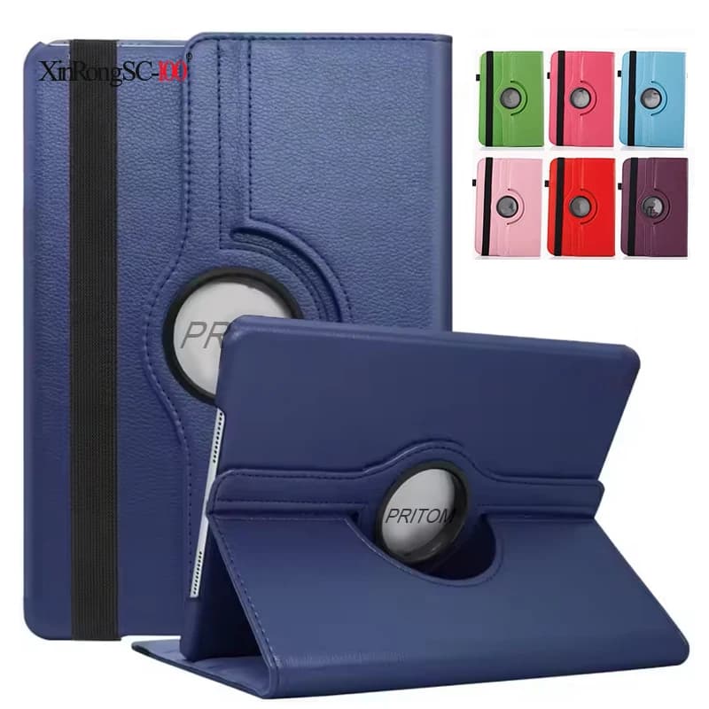 For PRITOM TAB10 TAB11 M10 Android 12 14 10.1 inch 360 Degree Rotating Universal Tablet PU Leather cover case