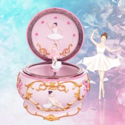 Romance Teenage Ballerina Dancing Girl Music Box Swan Lake Luminous Musical Box Wedding Christmas for Girlfriend Gift Home Decor