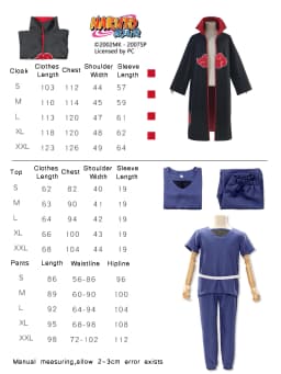 NARUTO Akatsuki Unisex Itachi Hidan Pein Sasori Deidara China Official Authorization Red Cloud Cosplay Cloak Suit