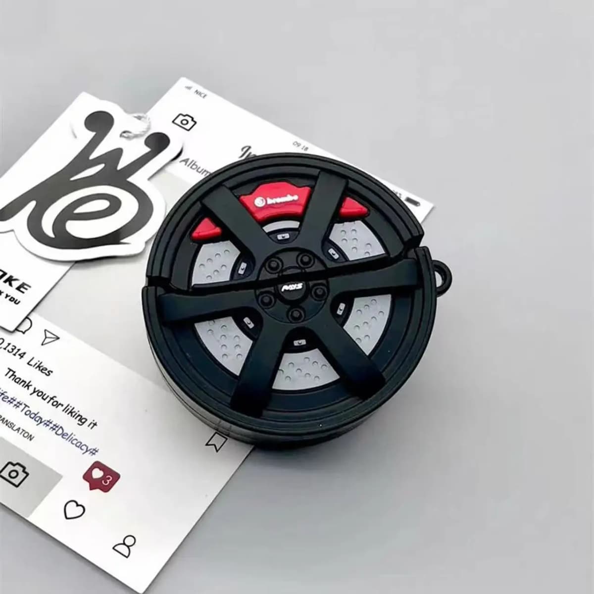 For AirPods Pro3 4 3 2 1 Pro Pro2 Earphone Case 3D Creative Car Tire Cool Silicone Cartoon Headphone Box With Pendant Cover