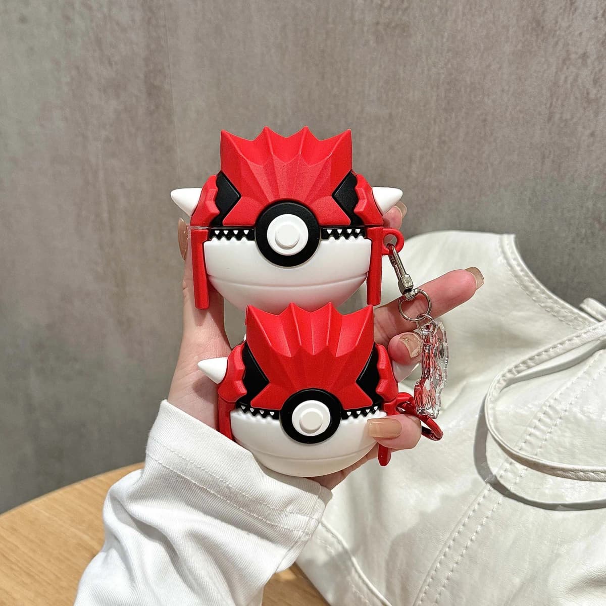 For Airpods Pro 3 Case 2025,Ball Groudon 3D Cartoon Anime Shockproof Earphone Cover For Airpods 4 3 2 1 Case Cover Funda