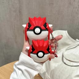 For Airpods Pro 3 Case 2025,Ball Groudon 3D Cartoon Anime Shockproof Earphone Cover For Airpods 4 3 2 1 Case Cover Funda