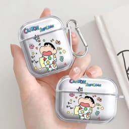 Case For Airpods 1 Pro 3 2 Pro2 Pro3 4 Clear Earphone Cases Cover Pajamas Crayon Shin Chan