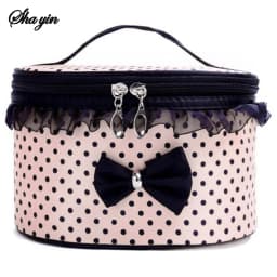 Creative Cylinder Compressible Miscellaneous Toiletries Bag Waterproof Desktop Large Capacity Travel Storage Bag