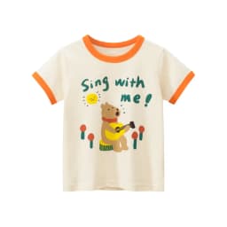 2025 Summer 2-8 Years Kids Girl Shorts Sleeve T-shirts Printed Little Girl Top Baby Girl T Shirts Children Toddler Girl Clothes