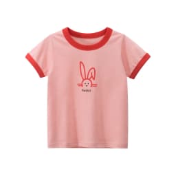 2025 Summer 2-8 Years Kids Girl Shorts Sleeve T-shirts Printed Little Girl Top Baby Girl T Shirts Children Toddler Girl Clothes