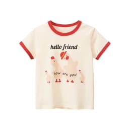 2025 Summer 2-8 Years Kids Girl Shorts Sleeve T-shirts Printed Little Girl Top Baby Girl T Shirts Children Toddler Girl Clothes