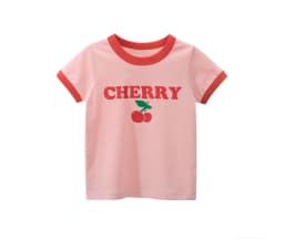 2025 Summer 2-8 Years Kids Girl Shorts Sleeve T-shirts Printed Little Girl Top Baby Girl T Shirts Children Toddler Girl Clothes
